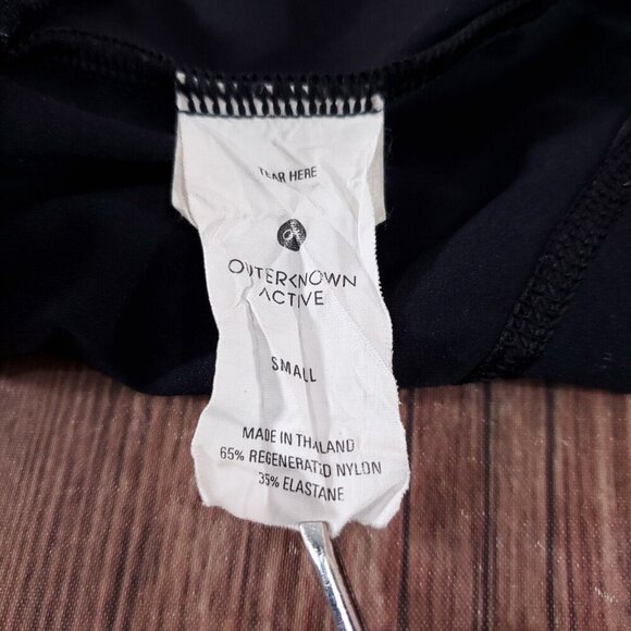 Outerknown Active OK Womens Size Small Black Vented Leggings Athleisure Athletic - Picture 11 of 13